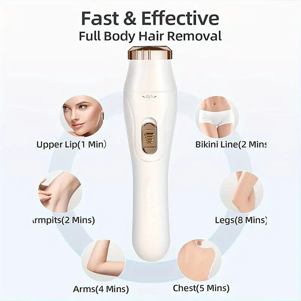 3-in-1 Electric Body Hair Removal Epilator Shaver for Painless Full-Body Grooming
