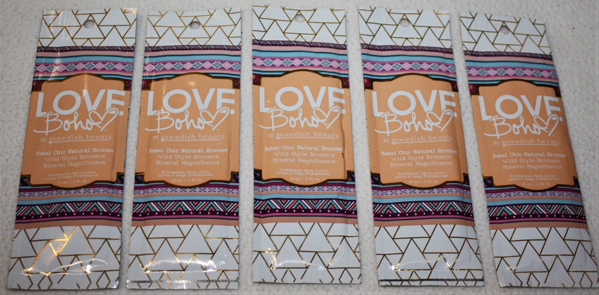 Bronzer Sample Pack - 5 Natural Face & Body Tanning Packets for Radiant Glow