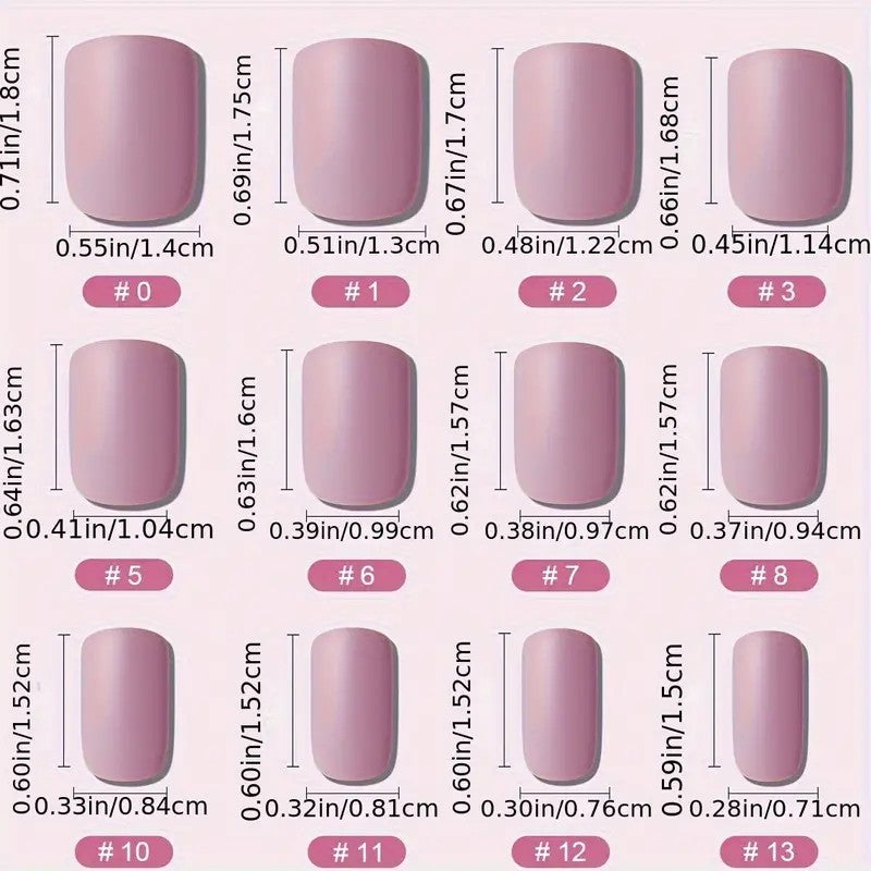 48P Medium Square Press On Nails Red Cat Eye Glossy Fake Nails