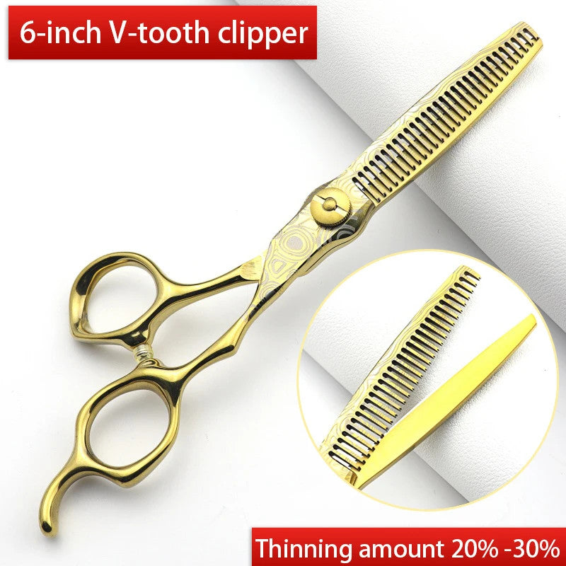 Professional 6-Inch Hair Scissors Set for Salon & Home Haircutting