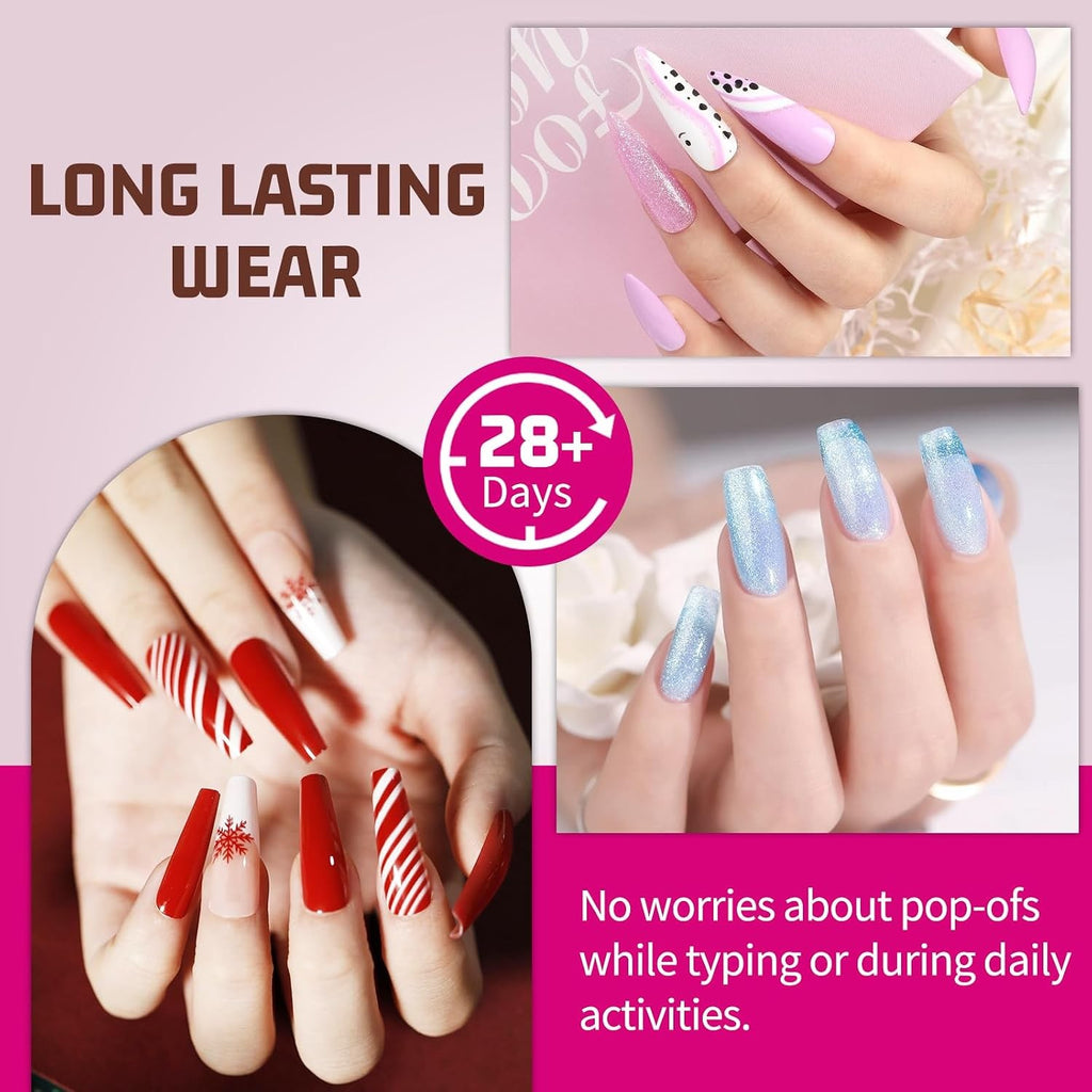 30g Semi Solid Nail Glue for Press-On Nails Quick Dry Long-Lasting Adhesive