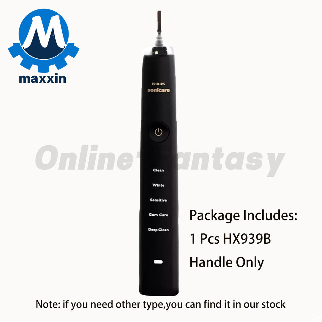 Electric Sonic Toothbrush Handle with Deep Clean Mode - Black