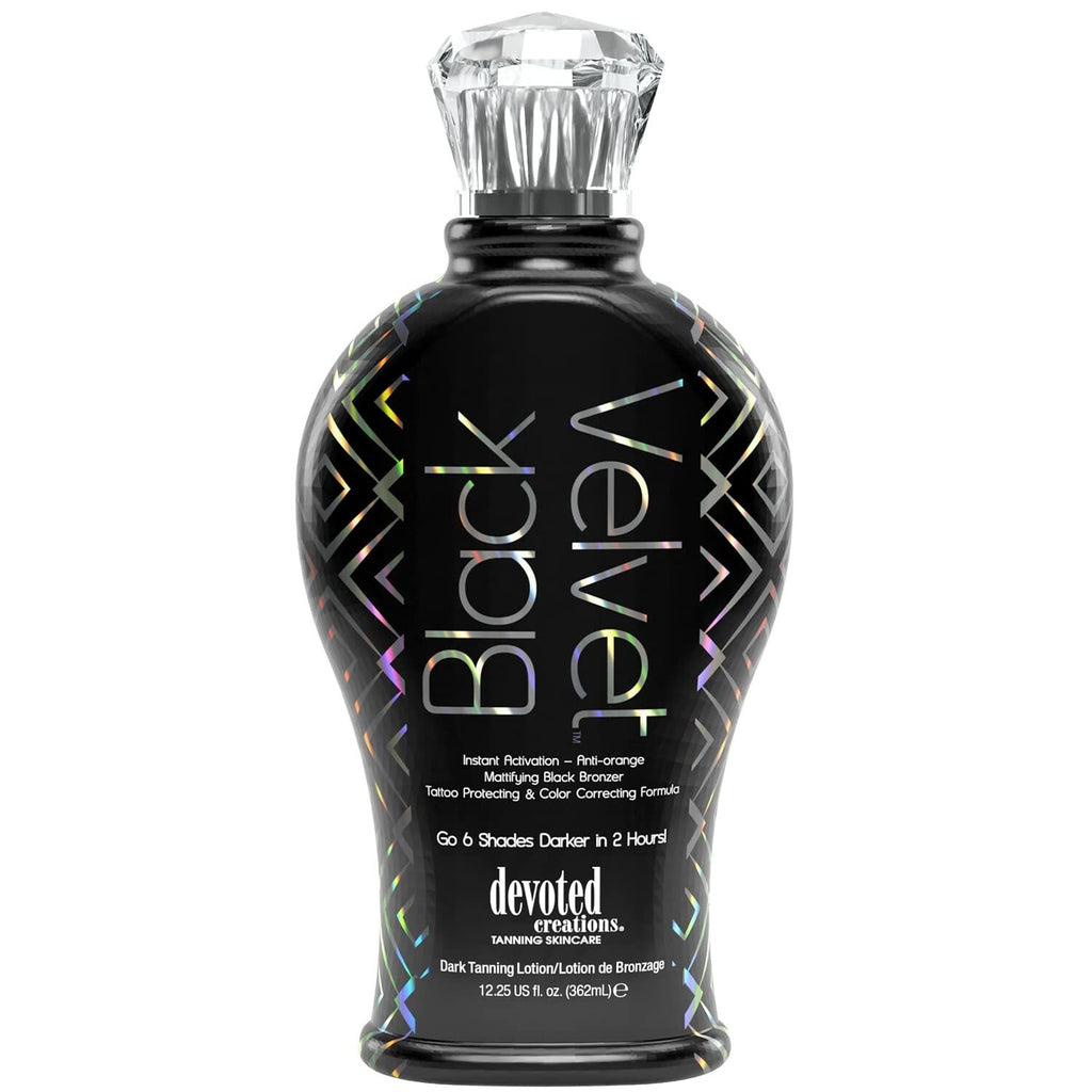 Black Velvet Bronzer - Instant Dark Tan, Long-Lasting Body & Face Makeup 12.25oz