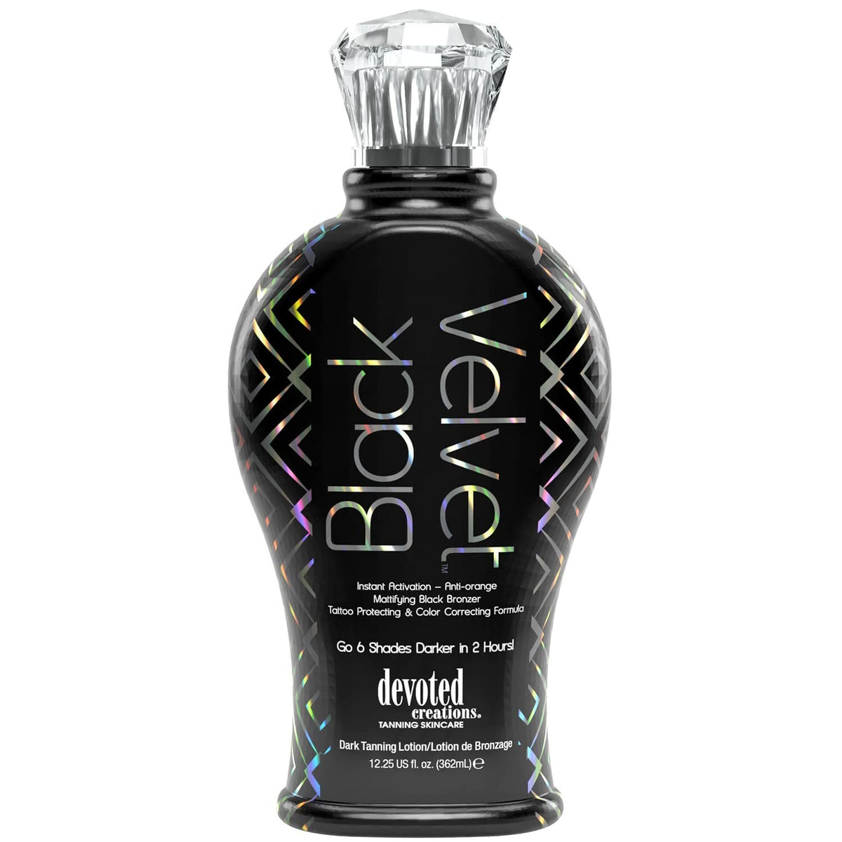 Black Velvet Bronzer - Instant Dark Tan, Long-Lasting Body & Face Makeup 12.25oz