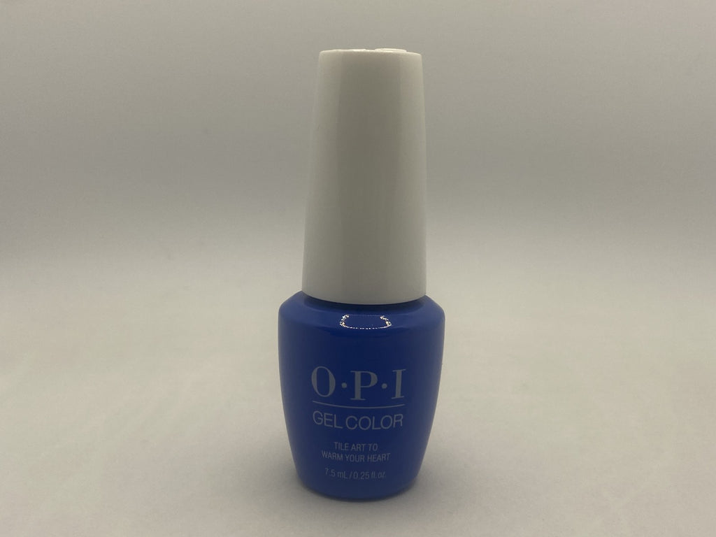 OPI Gel Nail Polish - Tile Art to Warm Your Heart - Blue, 0.25 Fl Oz