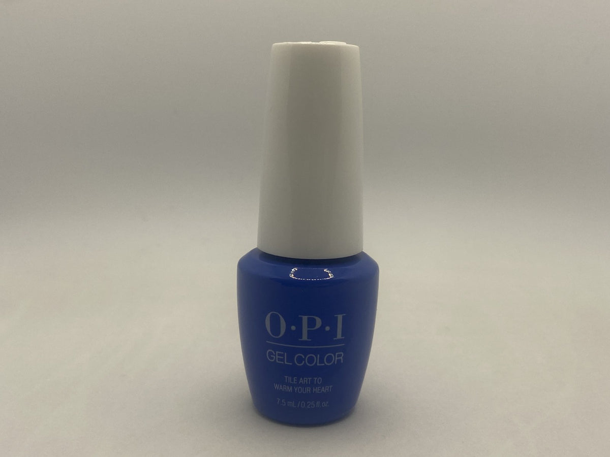 OPI Gel Nail Polish - Tile Art to Warm Your Heart - Blue, 0.25 Fl Oz
