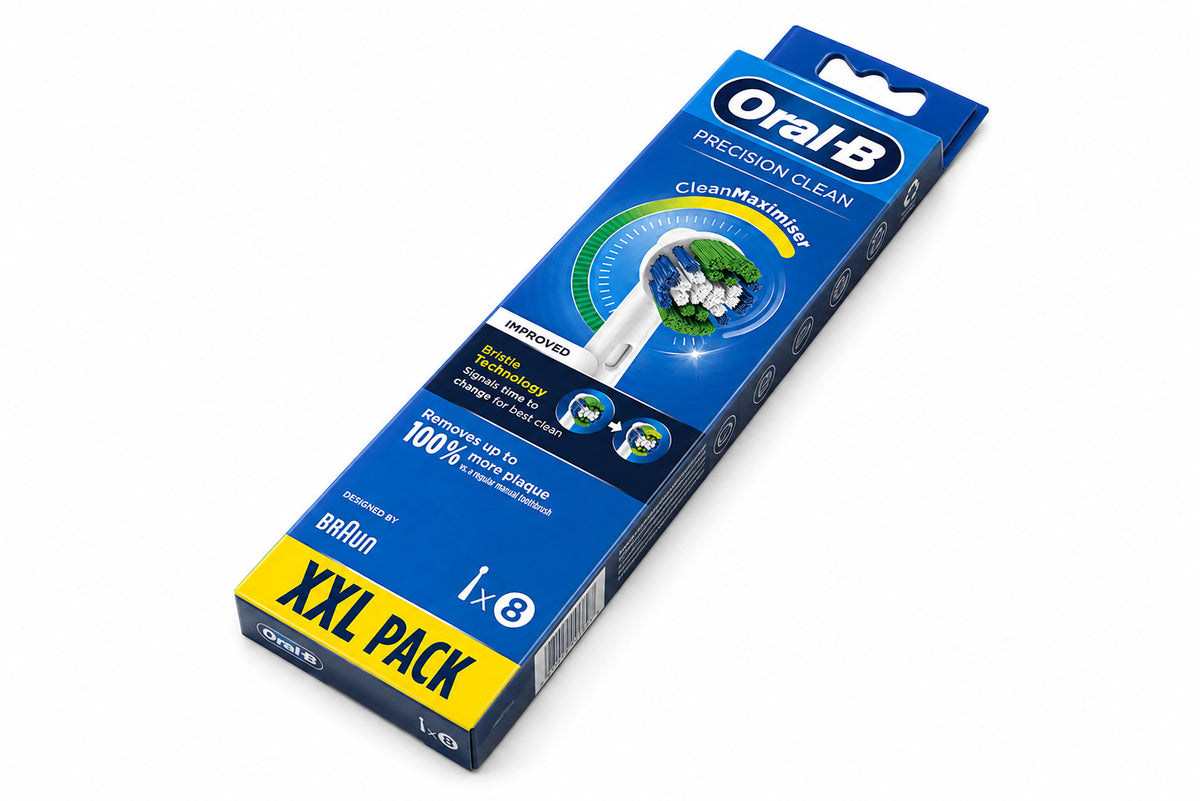 Oral-B Precision Clean Replacement Brush Heads XXL Pack - 8 Count