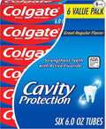 Cavity Protection Fluoride Toothpaste - Mint Flavor, 6 Pack, 6 oz - Adults