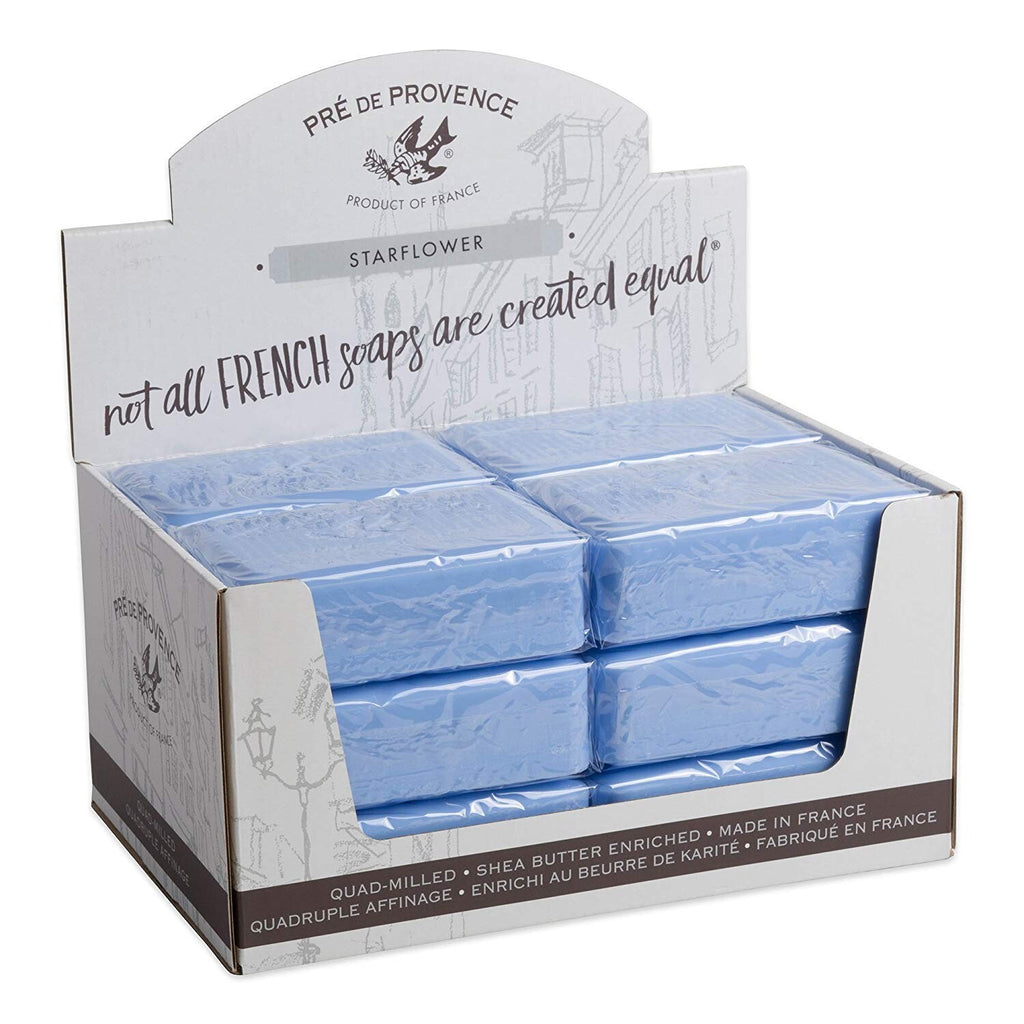 French Shea Butter Bath & Shower Soap Bars - 12 x 250g Starflower Scent