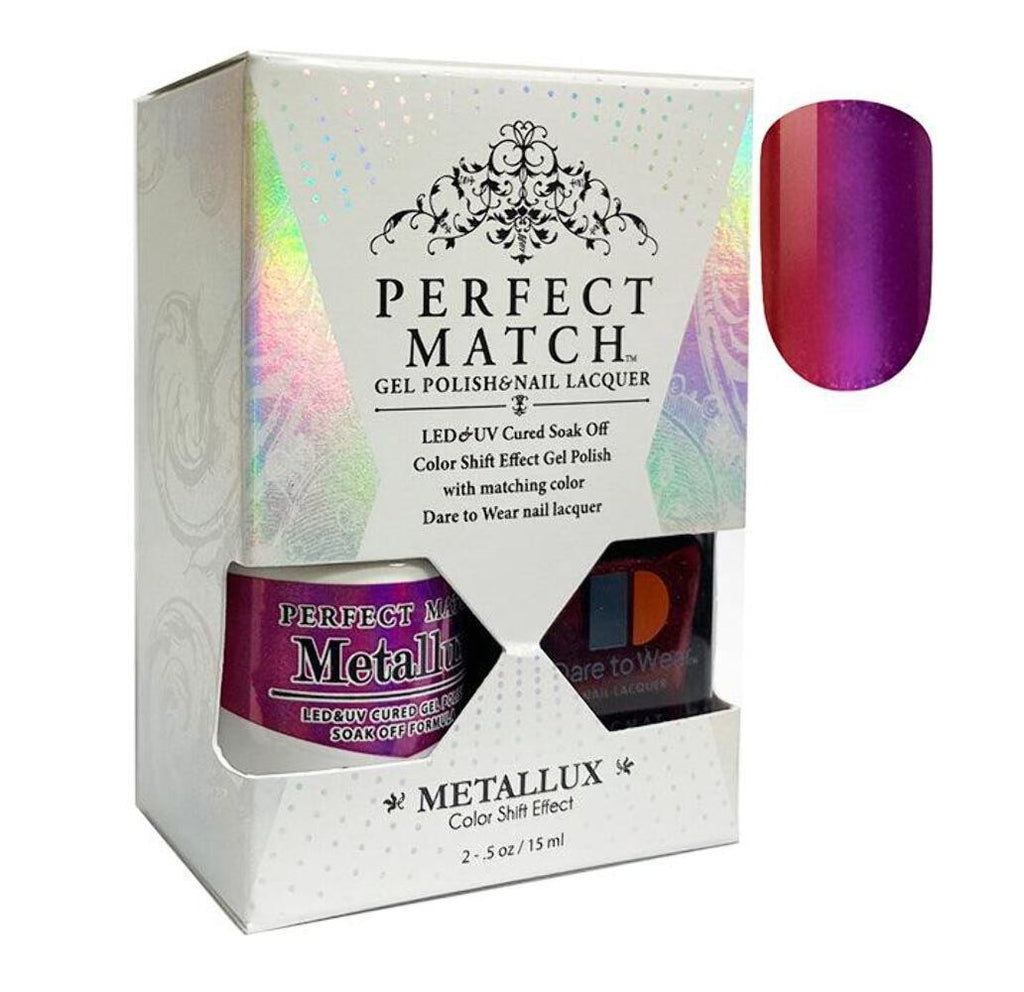 Lechat Perfect Match Metallux Duo Nail Polish - Phoenix Rise, Metallic Finish