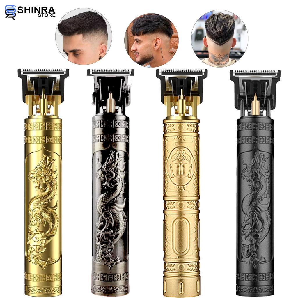 Men's Cordless Hair Trimmer Grooming Kit with Rechargeable Battery and Precision T-Blade