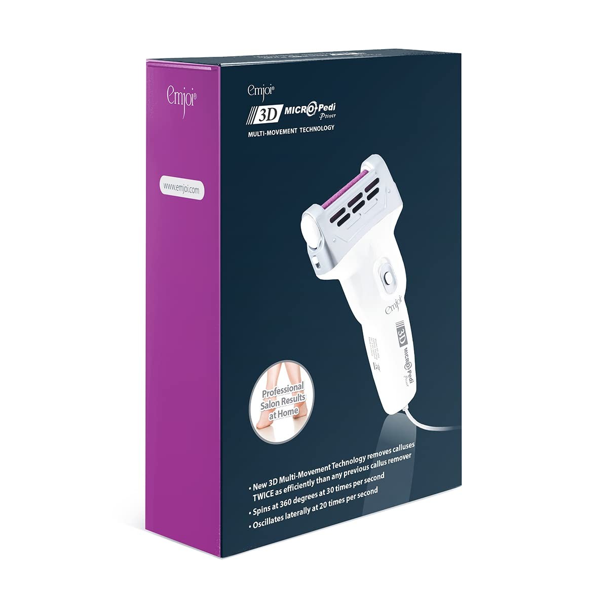 Callus Remover Electric Foot File with Rotating Roll for Hard Skin