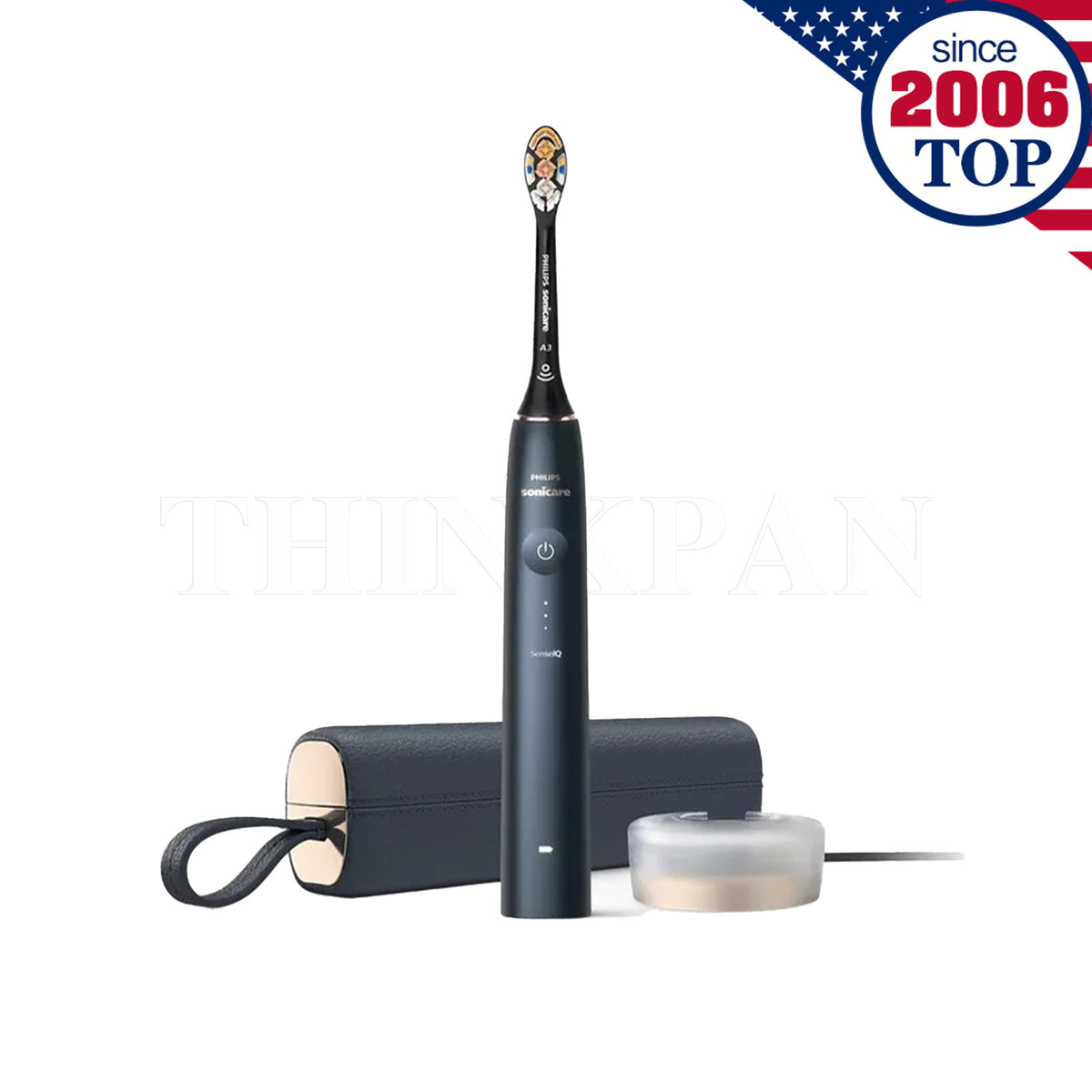 Electric Toothbrush Charger Stand & Travel Case for Philips Sonicare DiamondClean Prestige 9900