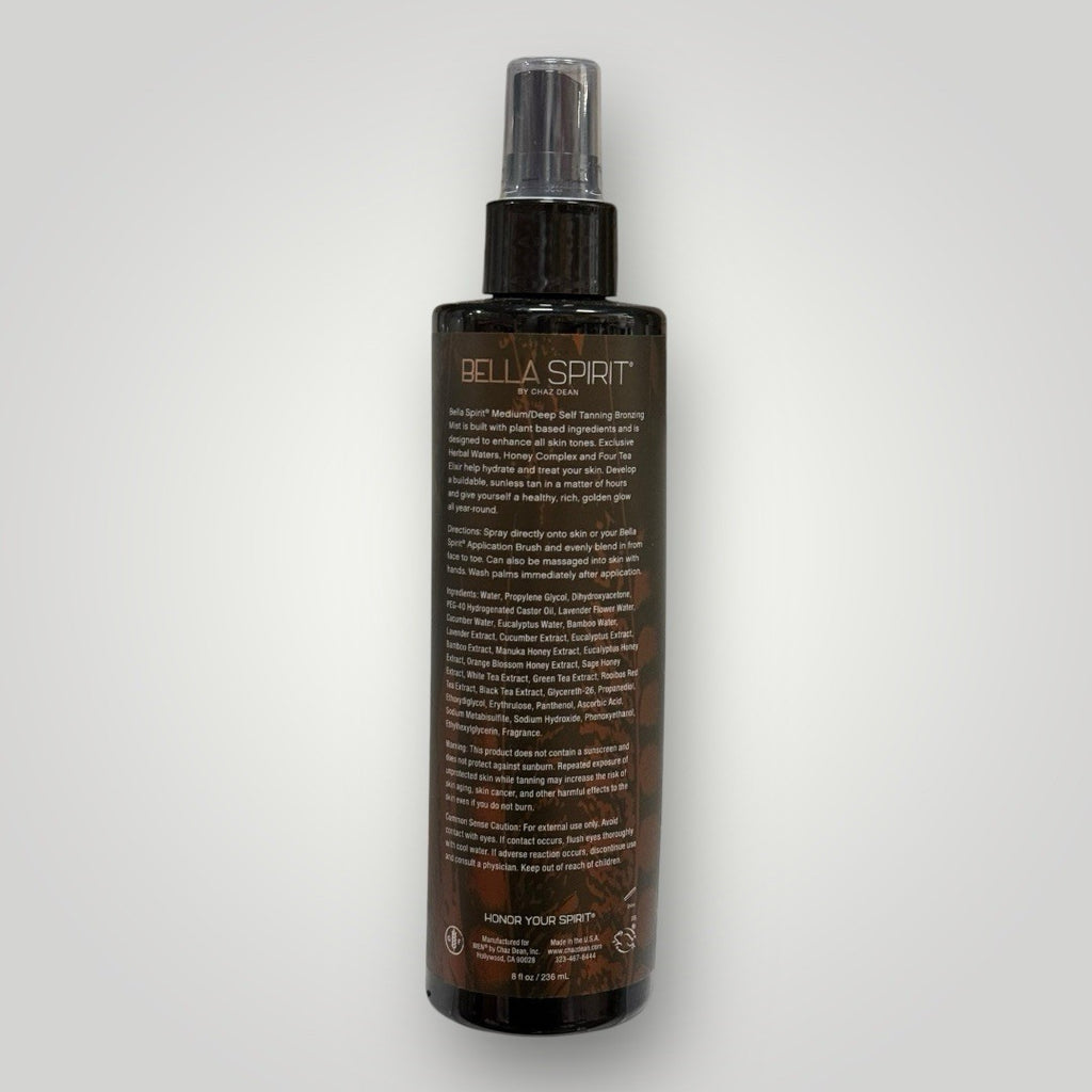 Self Tanning Bronzing Mist Medium Deep 8 oz with Pump - Gradual Sunless Tan