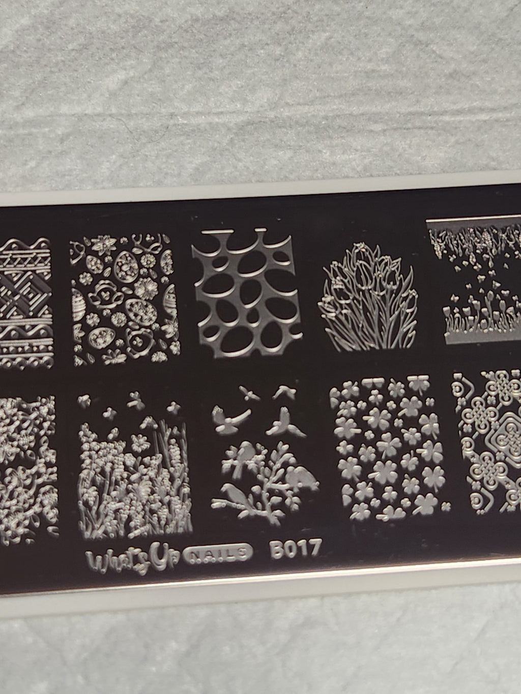Spring Elation Nail Stamping Plate B017 for Creative Nail Art