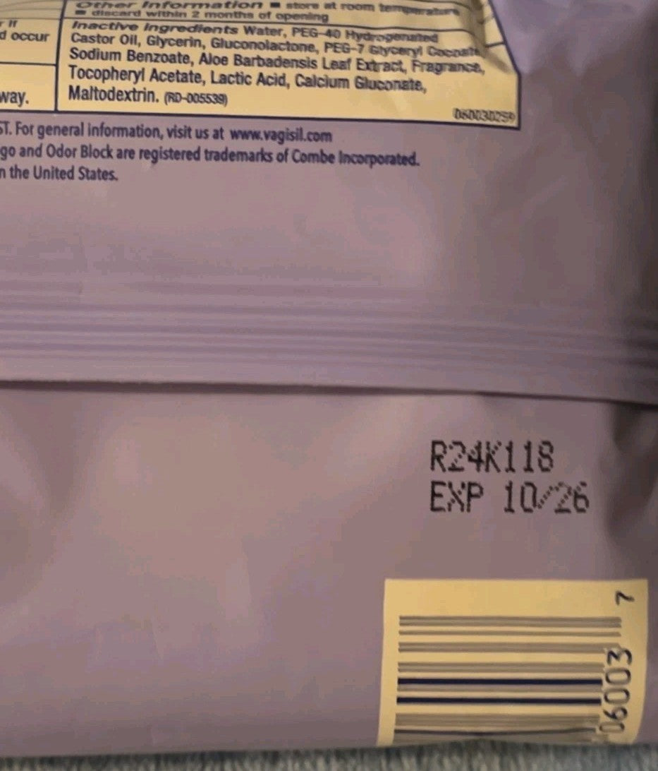 Vagisil Anti Itch Medicated Wipes Maximum Strength Instant Relief 20ct