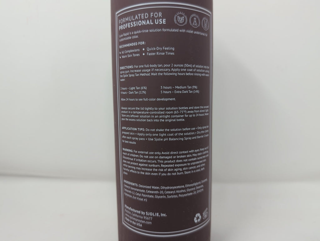 Rapid Spray Tanning Solution - Long-Lasting One Hour Express Tan
