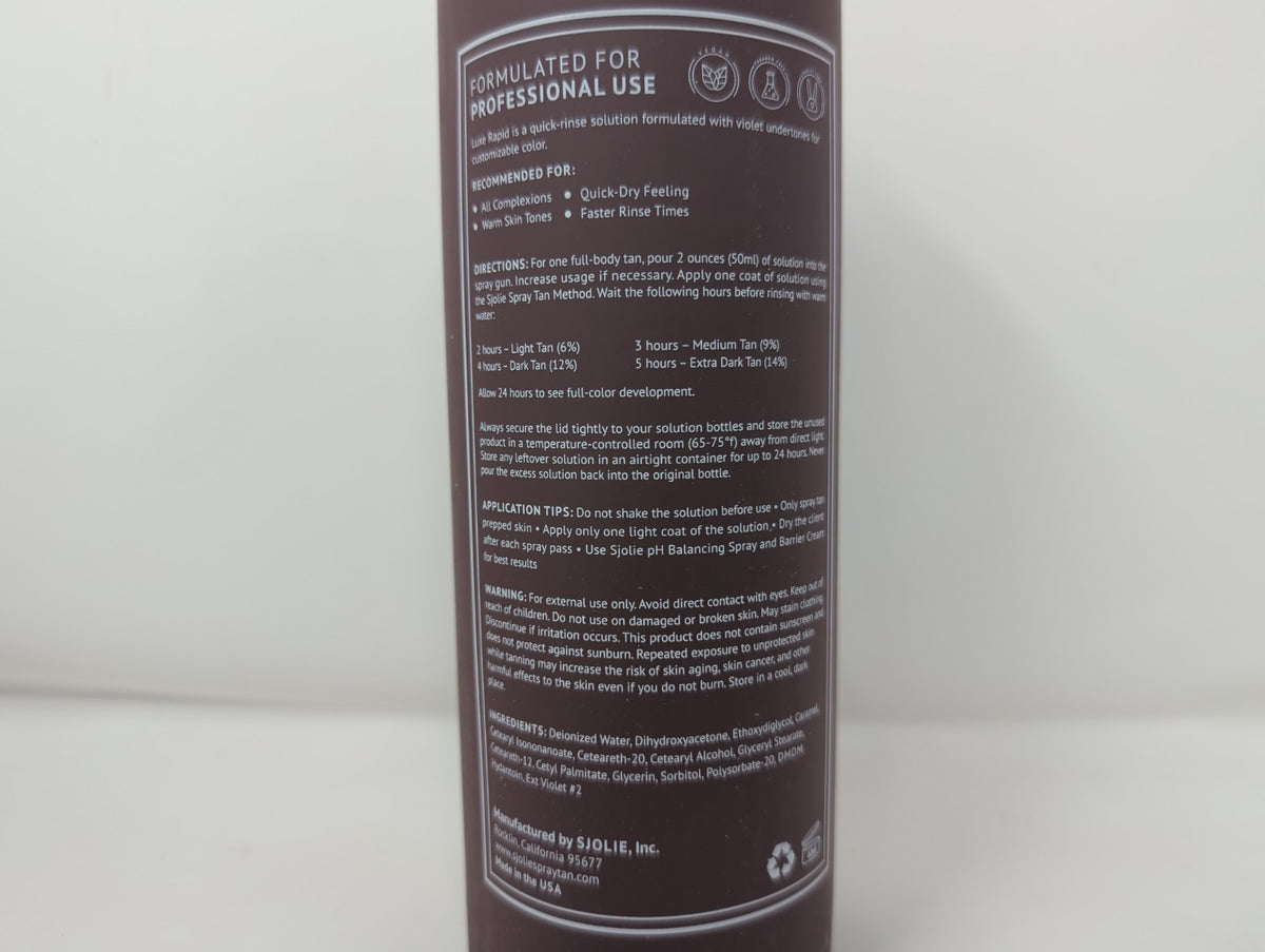 Rapid Spray Tanning Solution - Long-Lasting One Hour Express Tan
