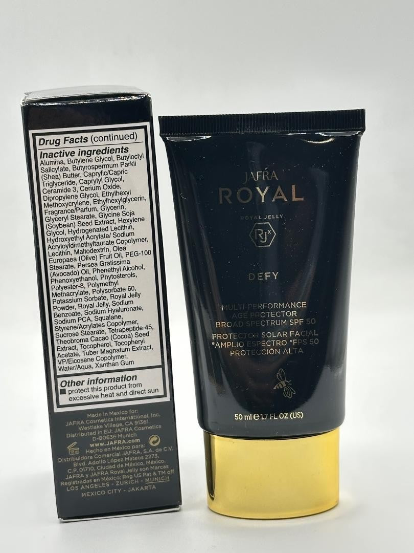 Sunscreen SPF 50 Broad Spectrum Age Defense Moisturizer with Royal Jelly