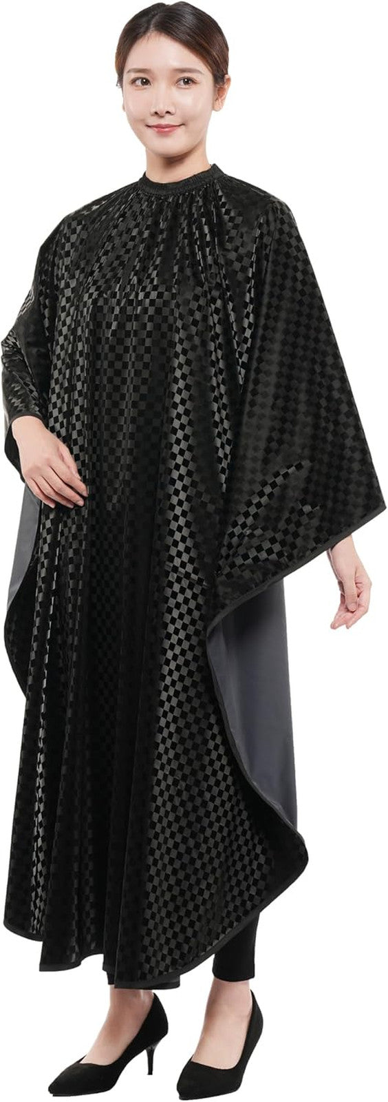 Professional Salon Hair Cutting Cape 54x62 Inches Water-Repellent Polyester Black