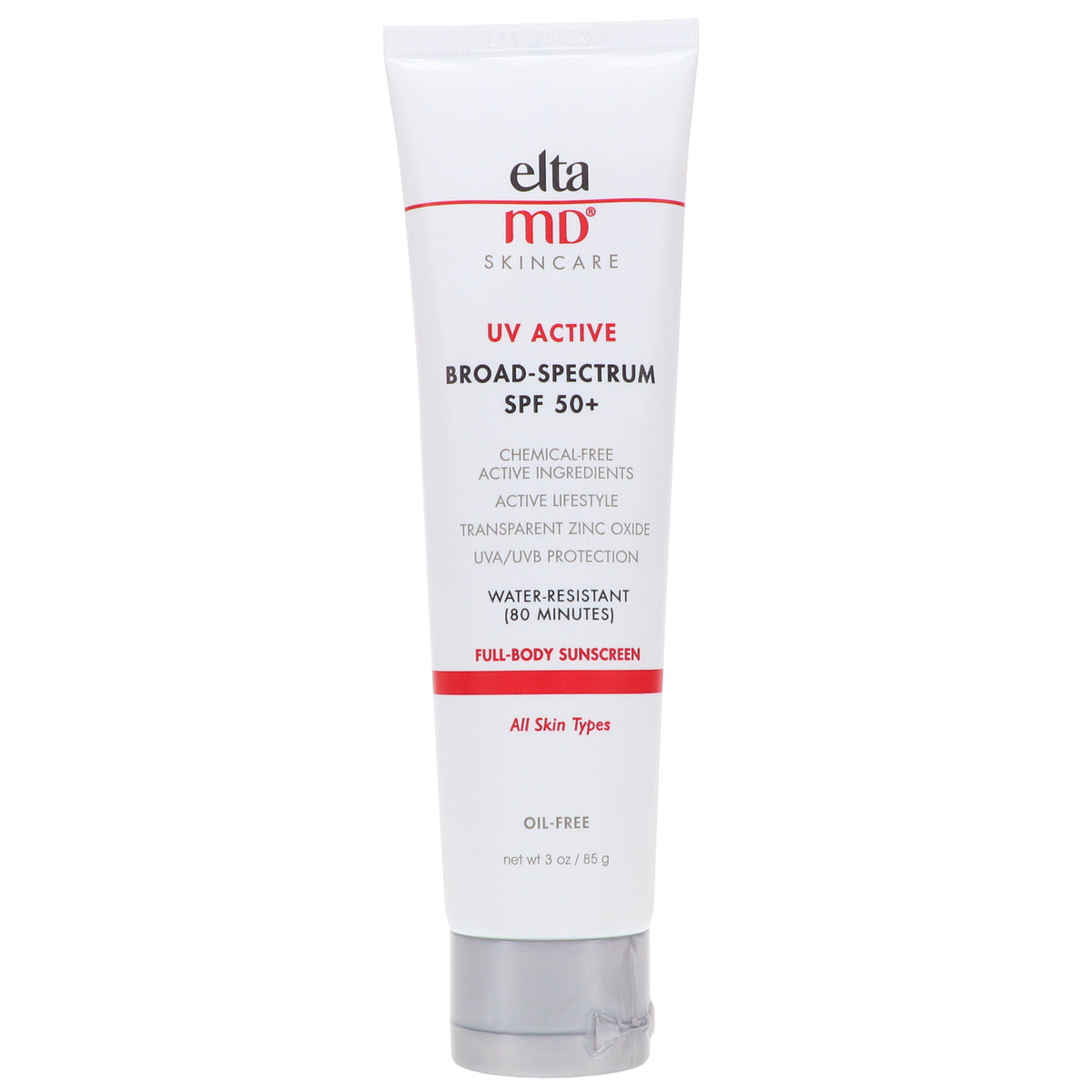 SPF 50+ Broad Spectrum Sunscreen with Zinc Oxide - Water-Resistant, Fragrance-Free, 85g
