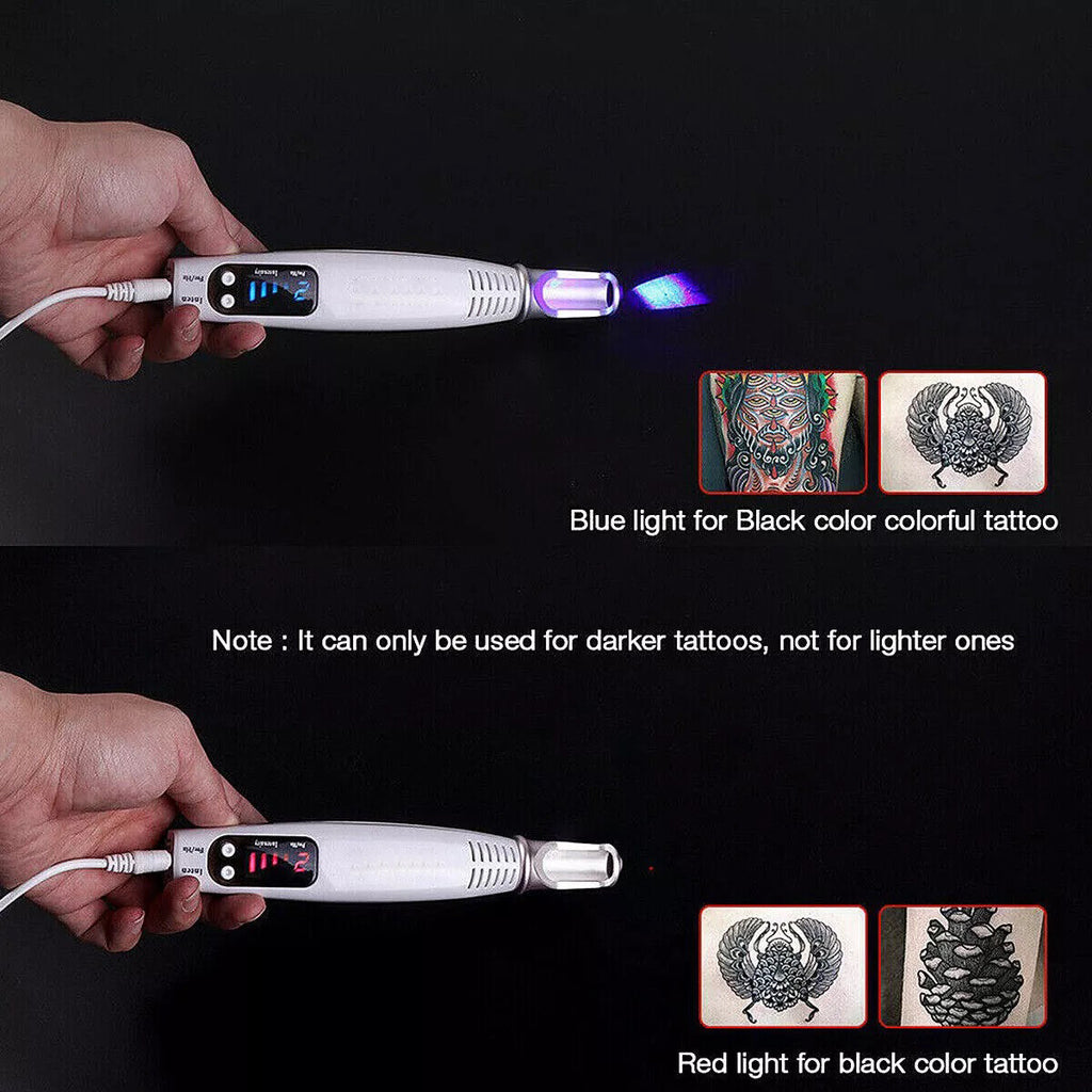 Professional Laser Picosecond Pen Tattoo Remover - Blue & Red Acne Scar Cleaner