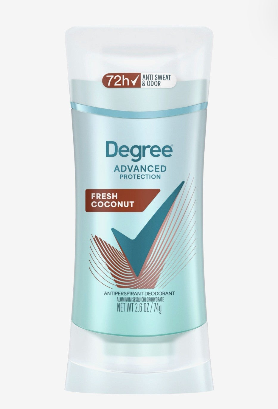 6 Pack Degree Advanced Antiperspirant Deodorant Move Fresh Coconut 2.6 Oz