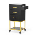 Salon Organizer Cart with 3 Drawers and 4 Casters - Hair & Beauty Storage