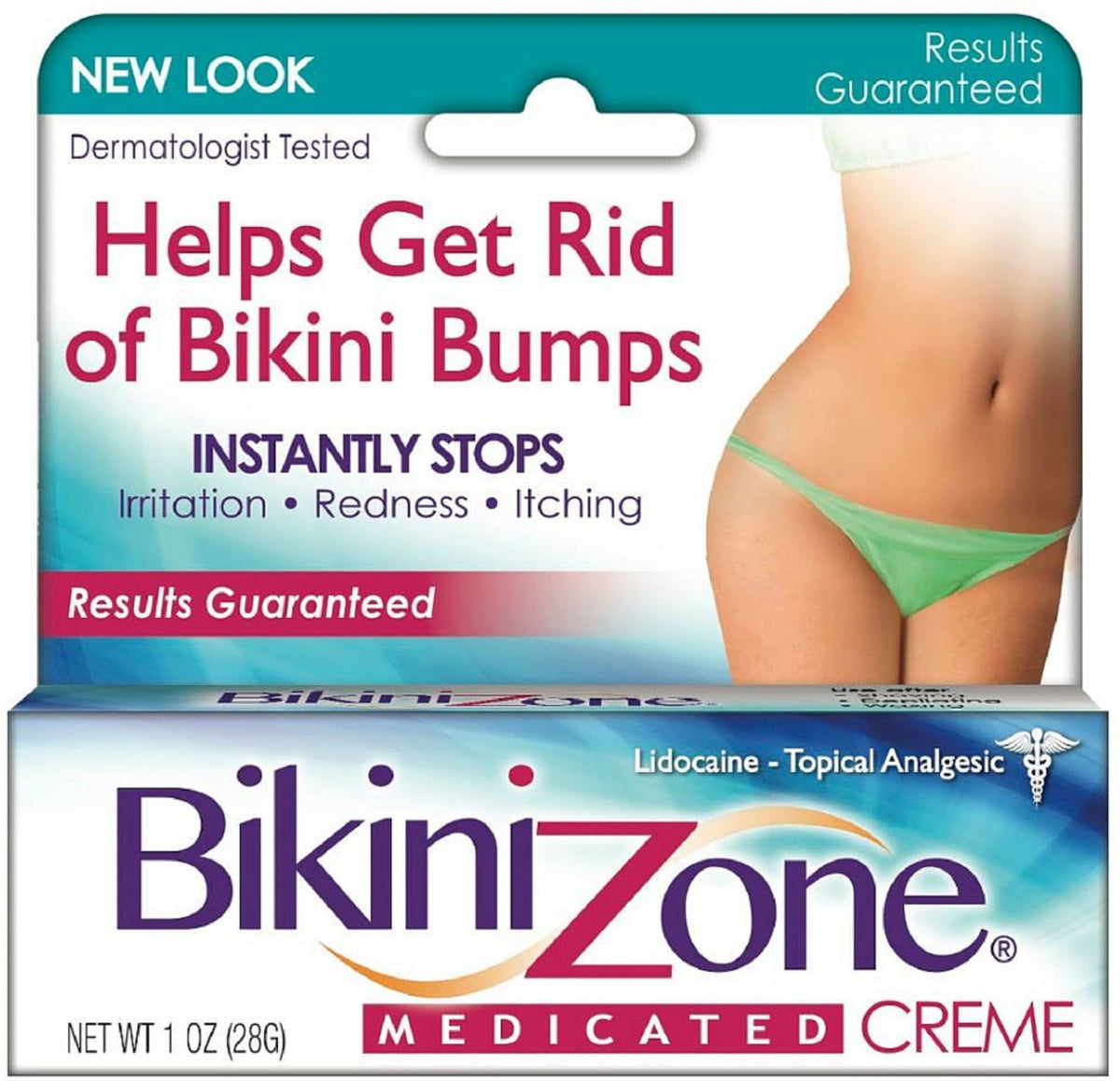 Medicated Bikini Bump Relief Cream - Fast-Acting Skin Treatment 1 oz