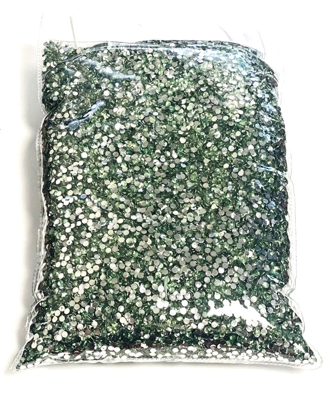 Light Green 3mm Flat Back Crystal Rhinestones for Jewelry Nail Art Crafts