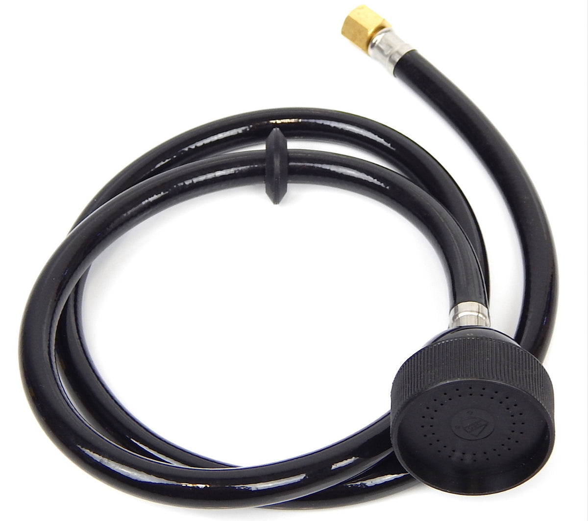 Salon Shampoo Faucet Sprayer Head with Black Rubber Hose - Universal Fit