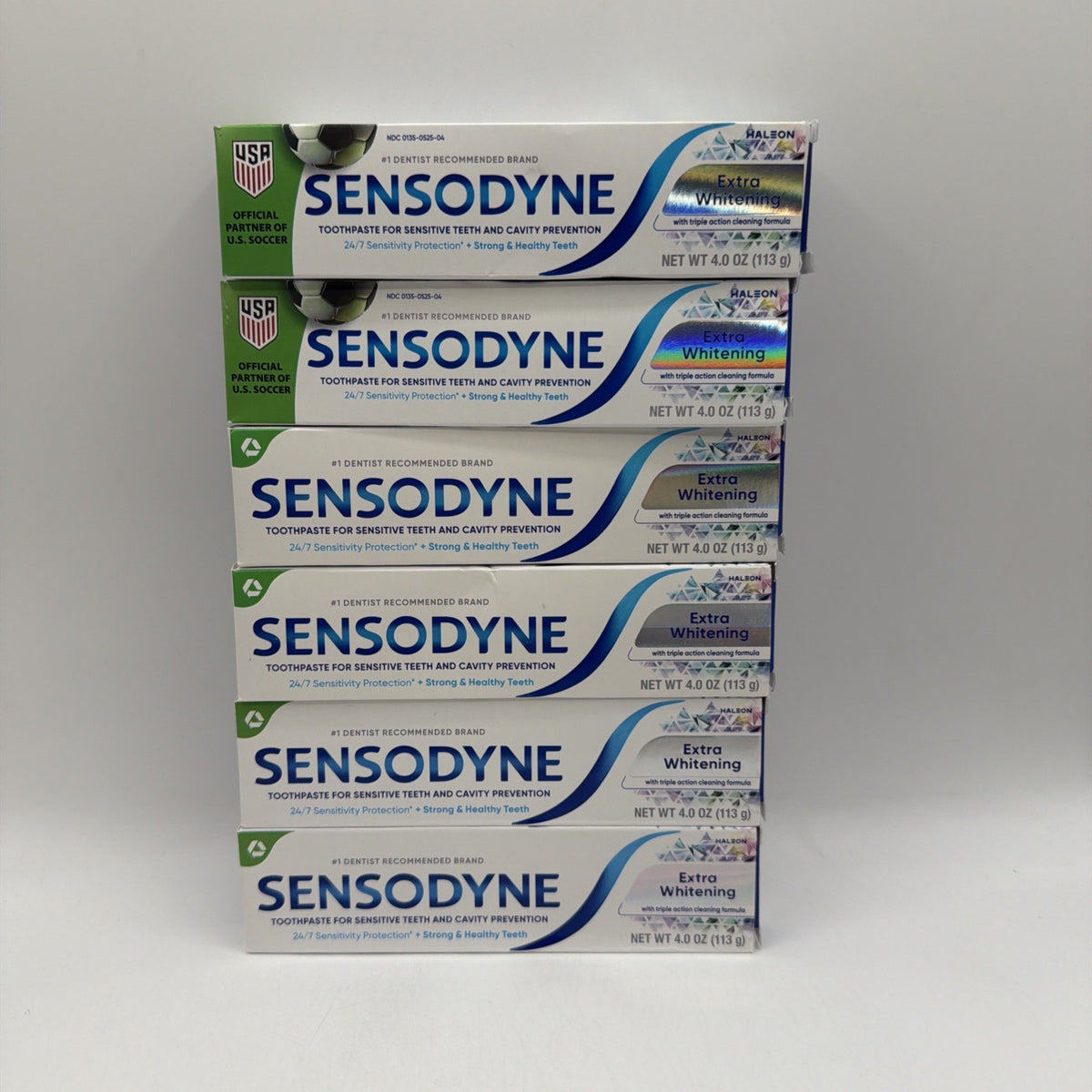 Sensodyne Extra Whitening Sensitive Teeth Toothpaste 4 oz 6 Pack