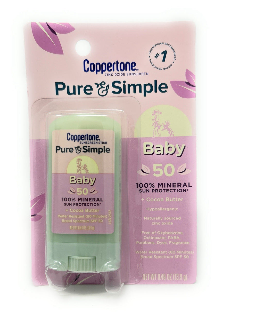 Baby SPF 50 Mineral Sunscreen Stick - Hypoallergenic & Water-Resistant