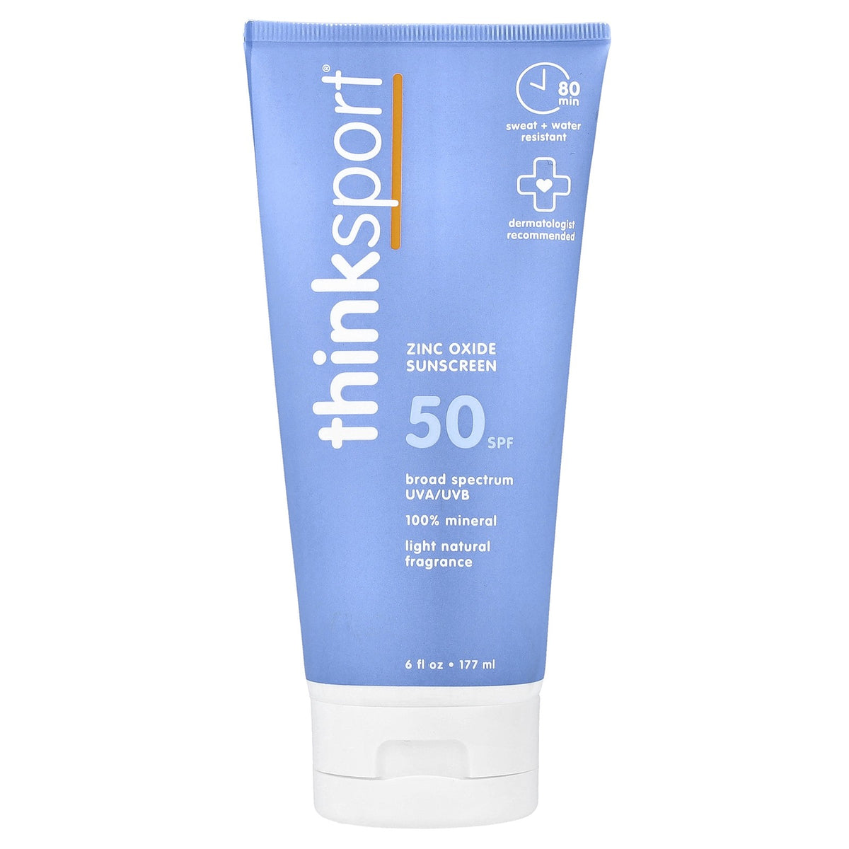 Mineral Sunscreen SPF 50 - Water & Sweat Resistant, Reef Friendly, 6 fl oz