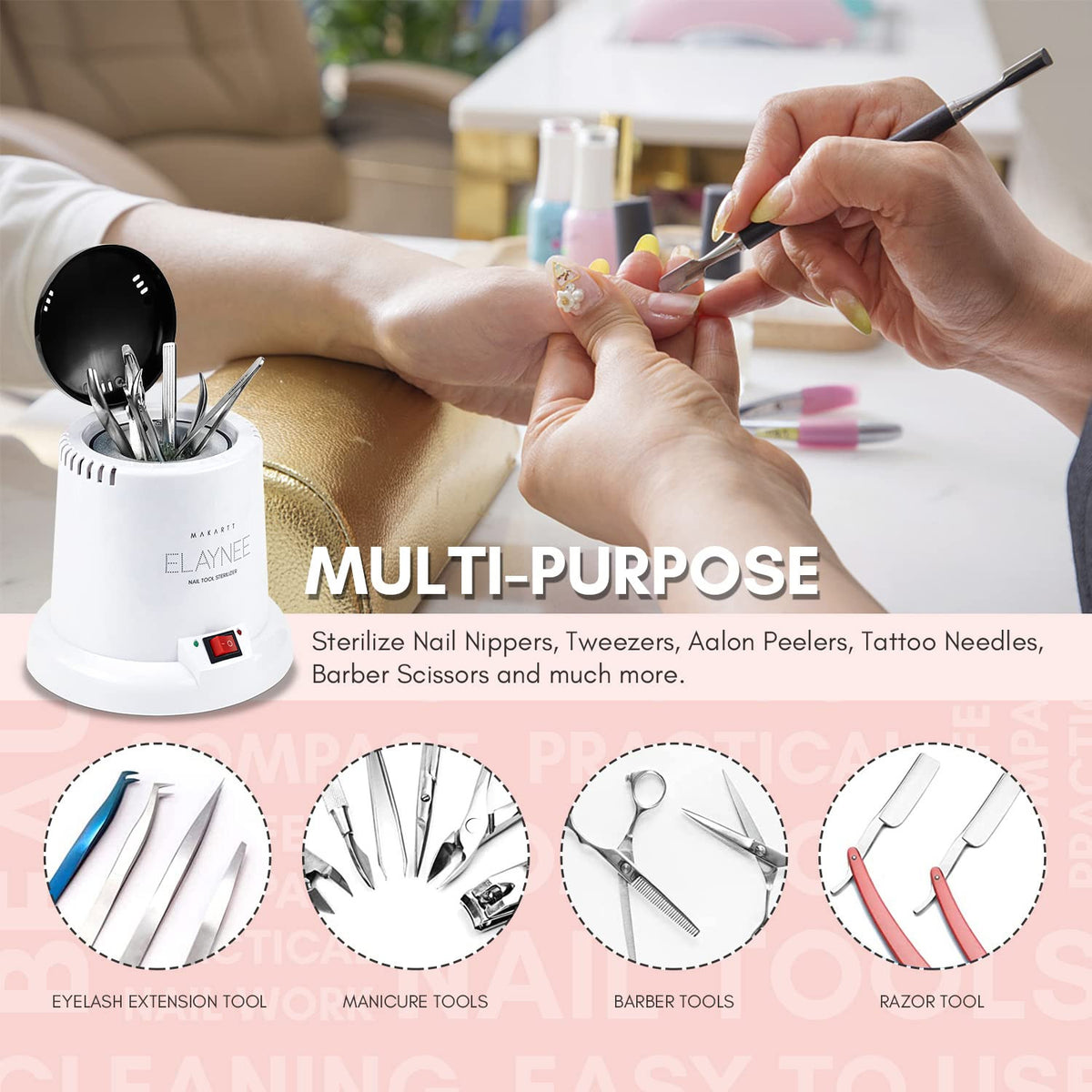 Metal Tool Sterilizer for Manicure Autoclave Salon & Spa Use