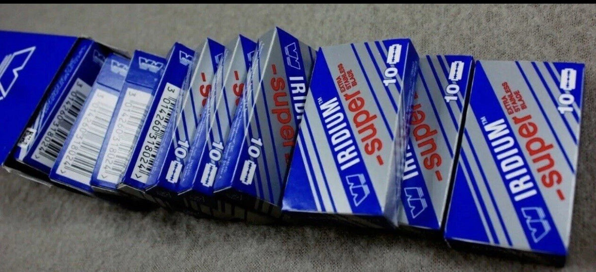 250 Wizamet Super Iridium Double Edge Razor Blades - High Quality US Stock