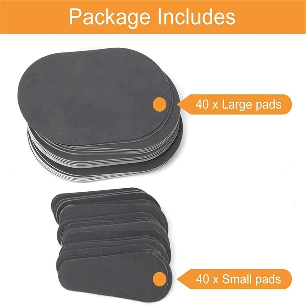 Hair Removal Exfoliating Pads Set of 80 for Legs Face Arms and Underarms
