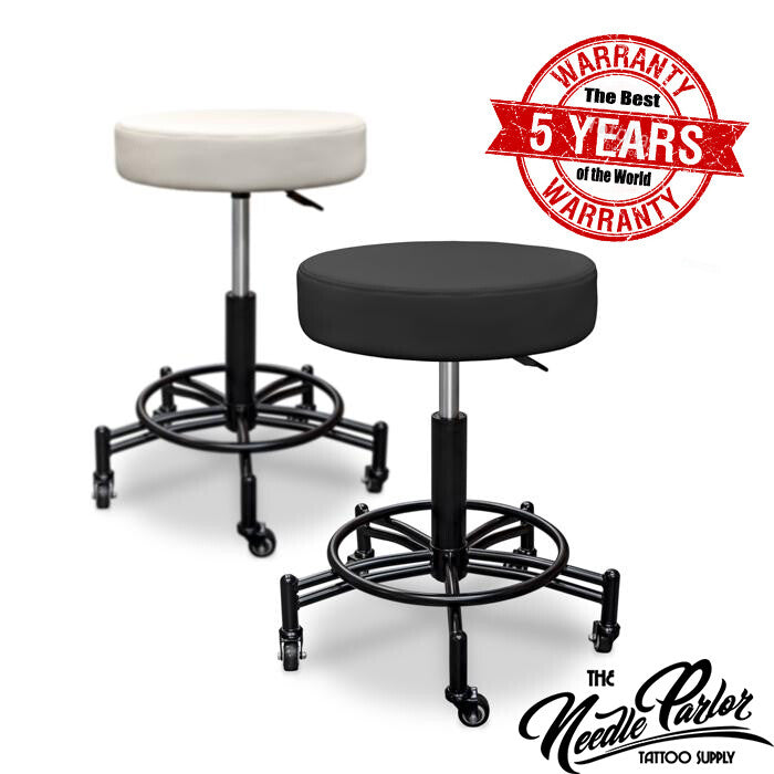 Adjustable Swivel Stool with Wheels for Salon Spa Tattoo Facial Massage