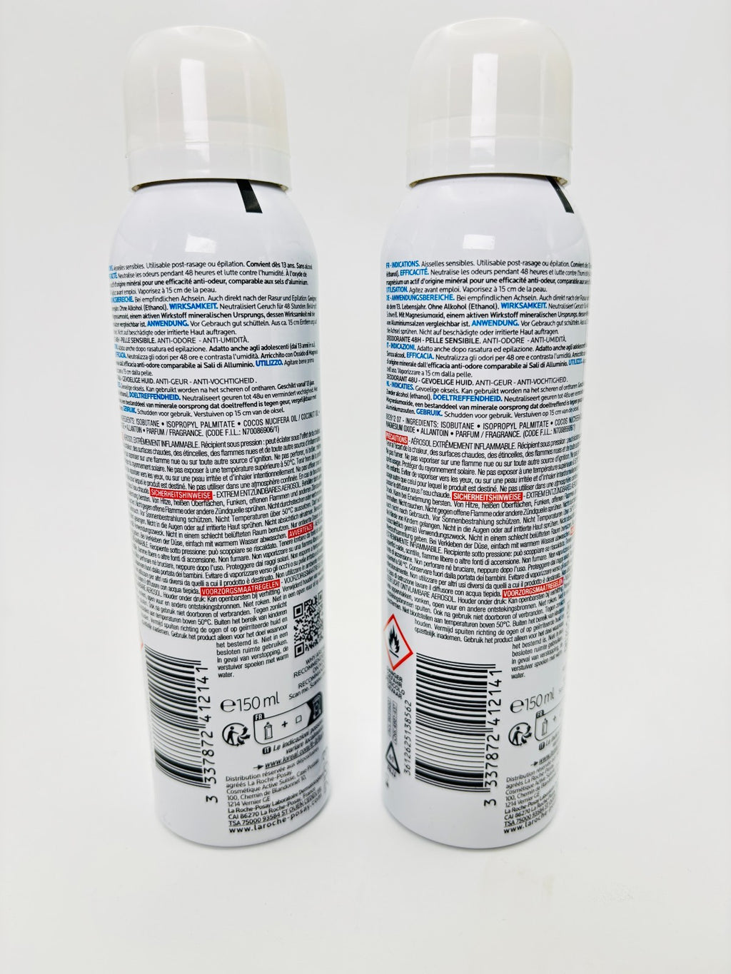 La Roche Posay Physiological Spray Deodorant 48H 150ml 2 Pack