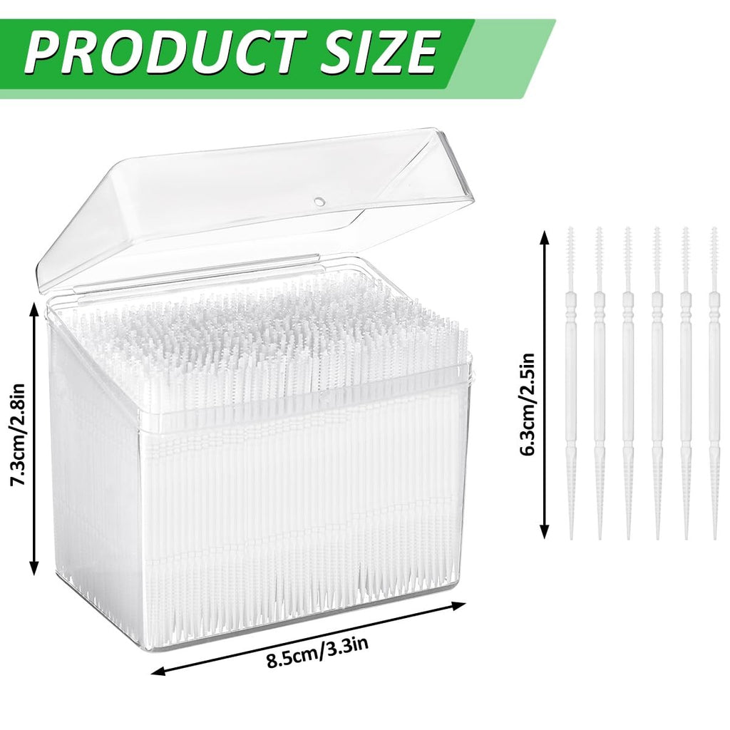 1100Pcs Oral Hygiene Toothpicks & Interdental Brushes - Food Grade Plastic
