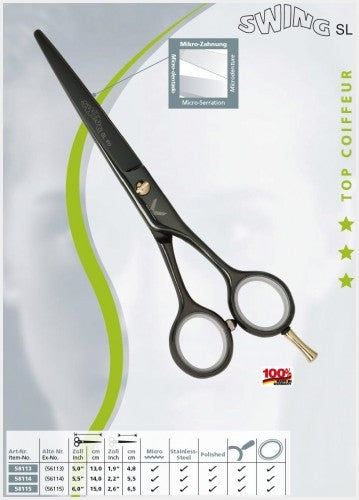 Professional Hairdressing Scissors 6 Inch Stainless Steel Shears for Salon Use
