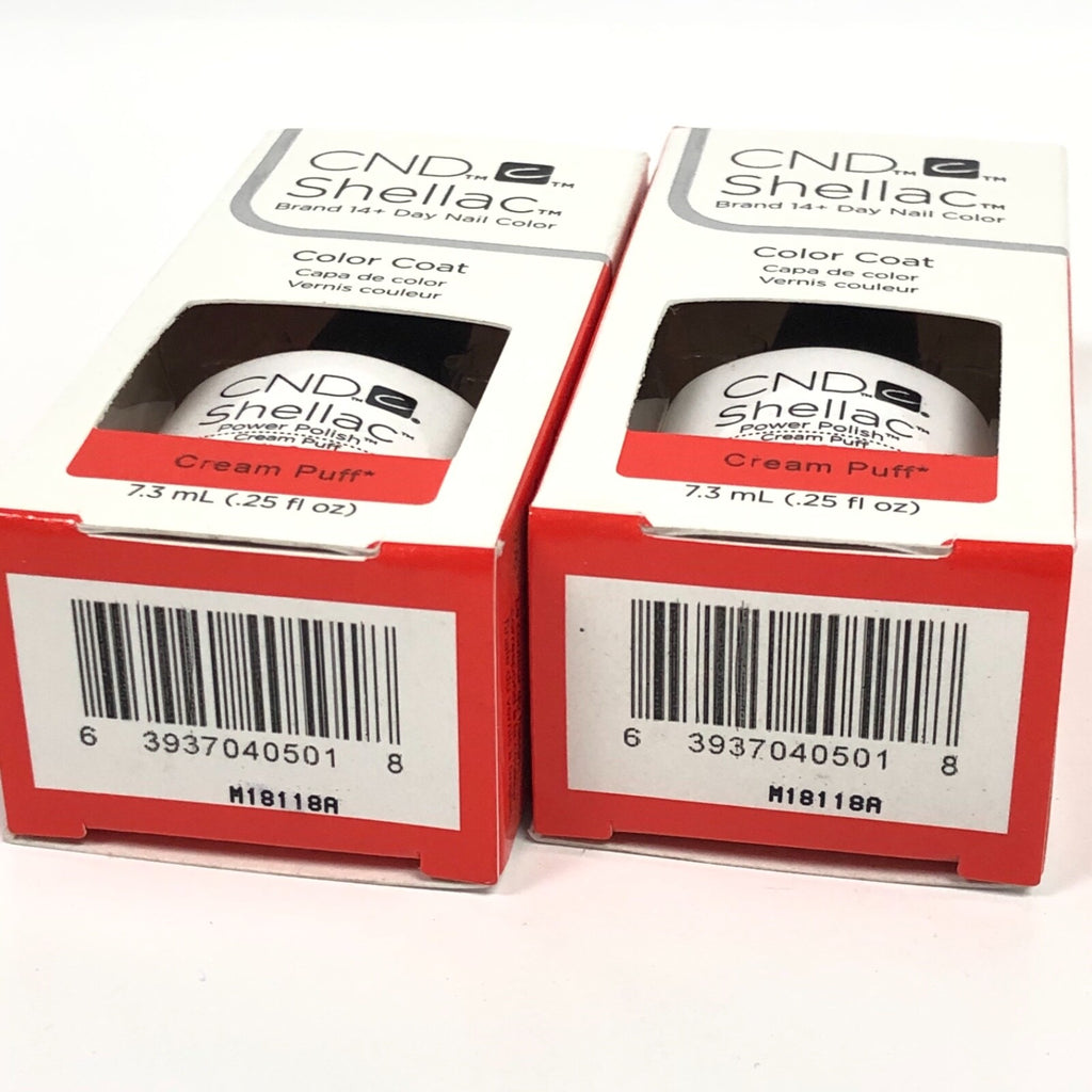 CND Shellac UV Gel Nail Polish Set - 2 Bottles, 0.25oz, Multiple Colors