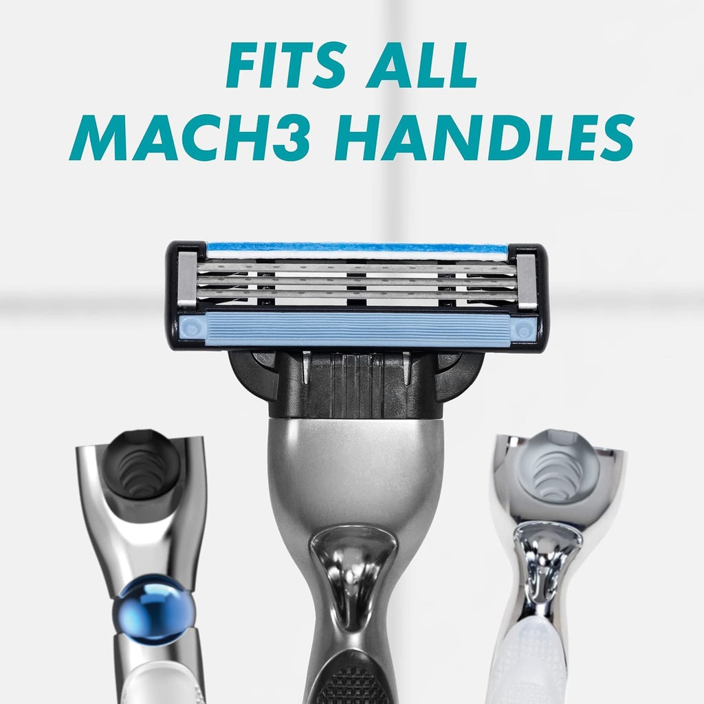 16-Pack Razor Blade Refills for Mach 3 Men’s Shaving Razors - Compatible with Gillette