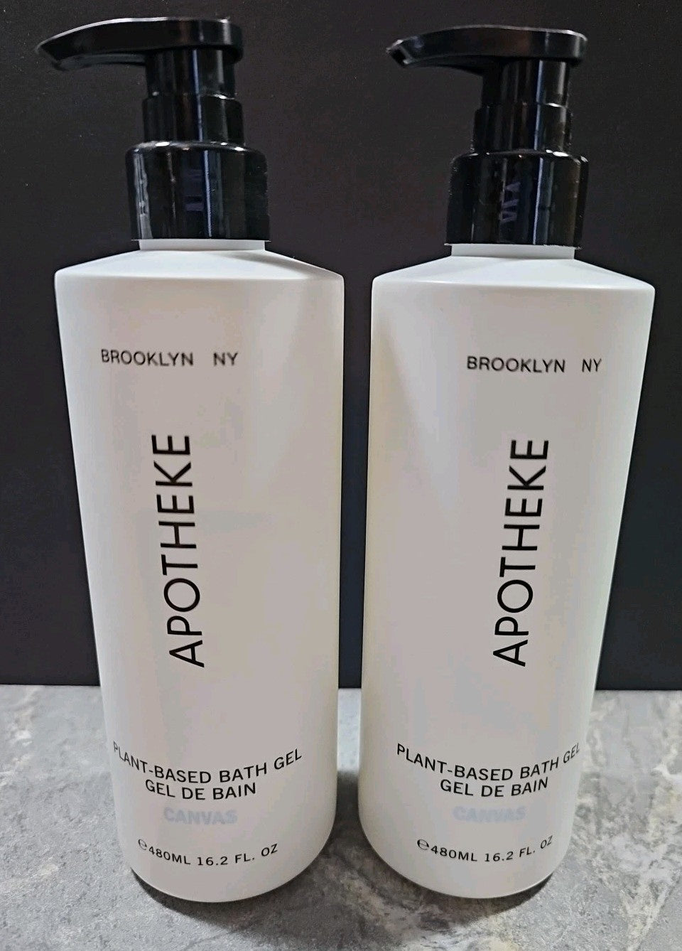 Plant-Based Bath Gel Body Wash 16.2 oz - 2 Bottles