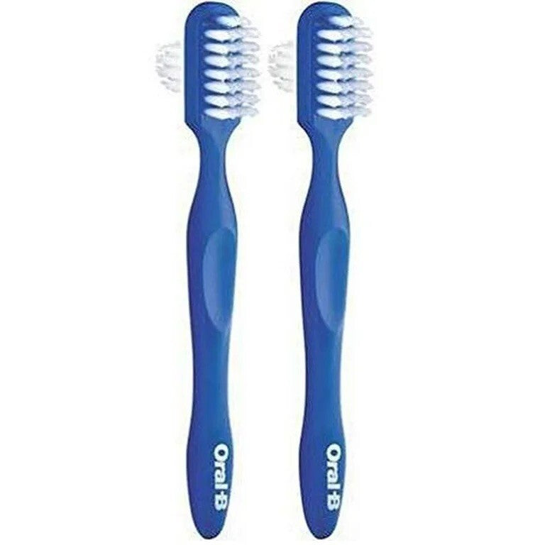 Denture Brush 3 Pack for Oral Hygiene - Compatible with Dentures
