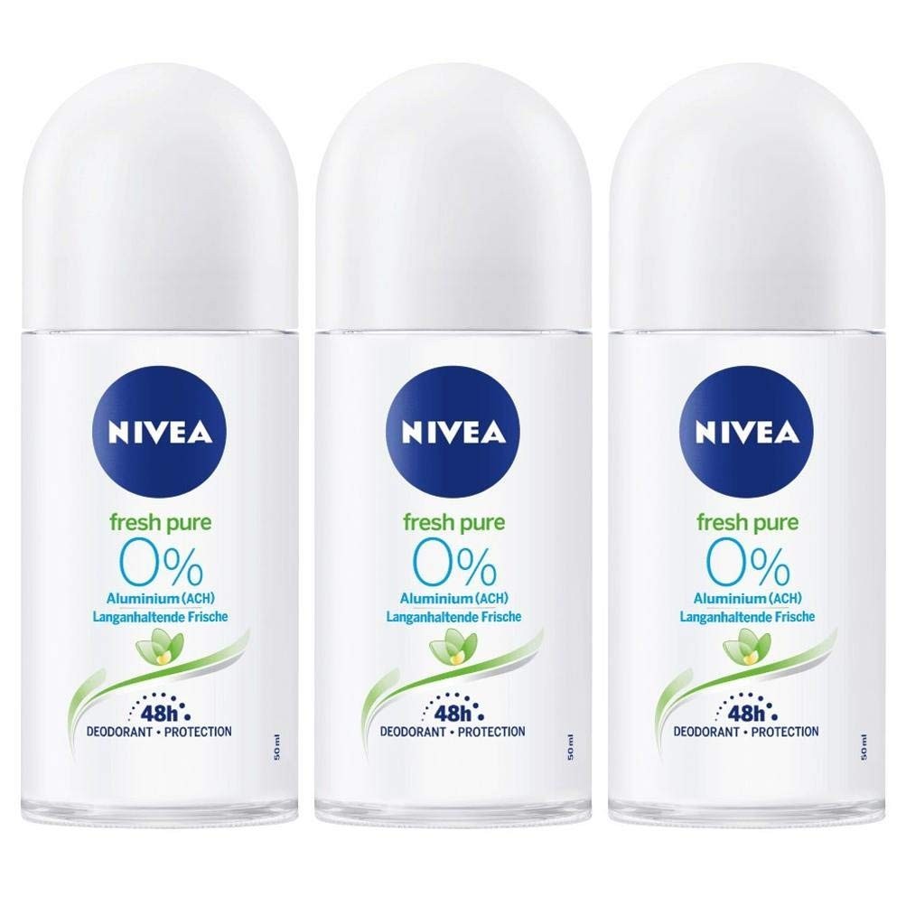 Aluminum-Free Roll-On Deodorant 50ml Pack of 3 - Fresh Jasmine Scent