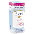 Dove Powder Antiperspirant Deodorant Twin Pack - 24H Odor & Wetness Protection