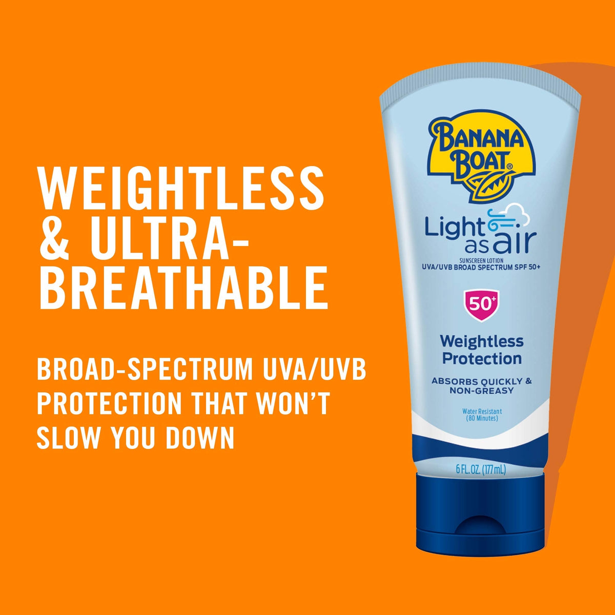 SPF 50 Sunscreen Lotion Lightweight & Water-Resistant - 6 Fl Oz Pack of 2