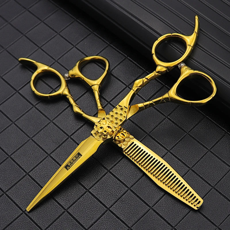 Professional Barber Scissors Set - Hair Cutting & Thinning Shears, 6 Inch