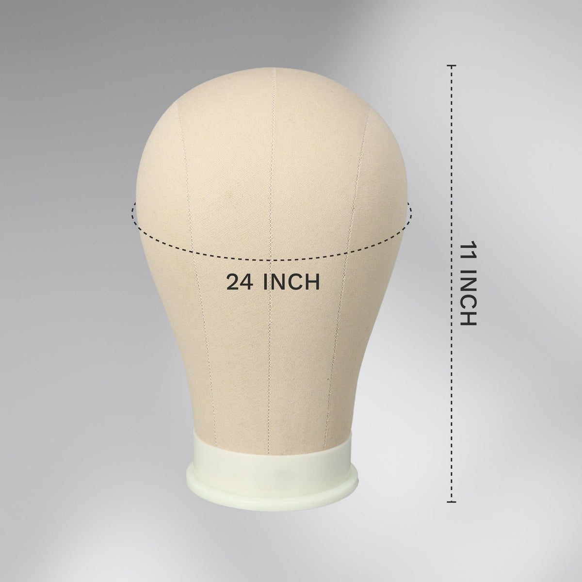 24 Inch Mannequin Head for Wigs Canvas Wig Head with Mount Hole